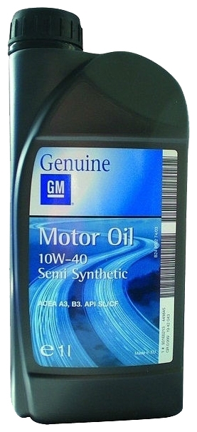 GENERAL MOTORS (GM) 10W-40 полусинтетика Semi Synthetic арт. 1942043